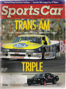 SPORTS CAR 1990 SEPT - TOMMY KENDALL TRANS-AM TRIPLE, CONSULIER/NELSON
